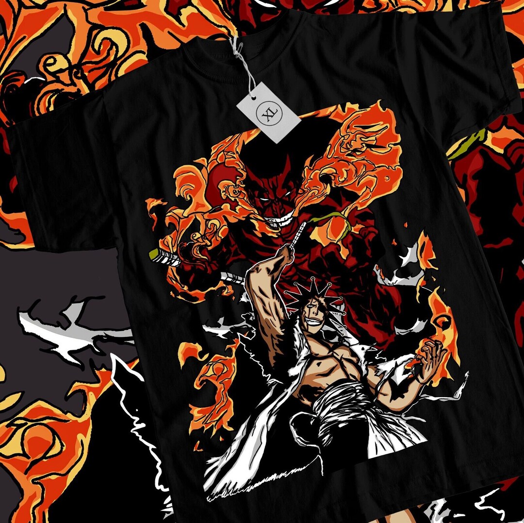 Zaraki Kenpachi Tshirt Bleach Ichigo Bankai Anime Horror Gift Etsy