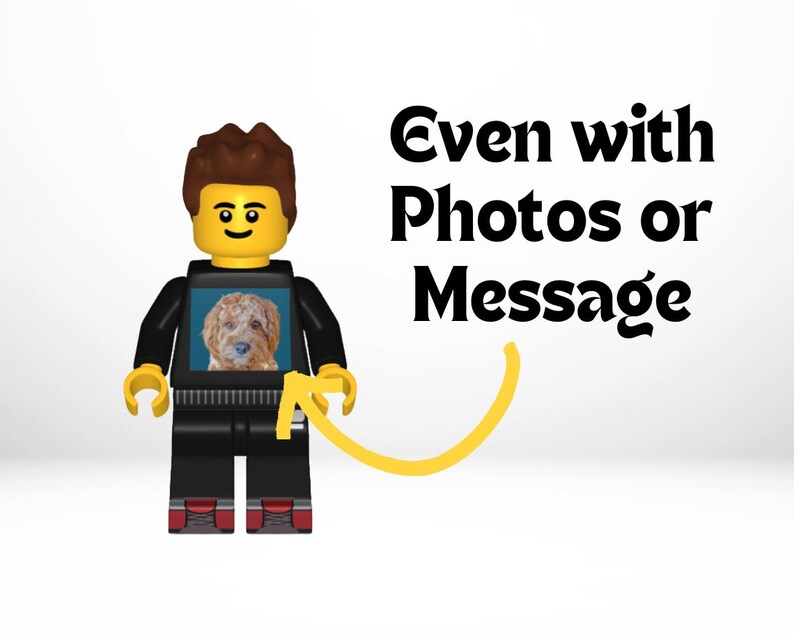 Custom Lego Minifigure Unique Gift 1st Anniversary Personalized Minifig