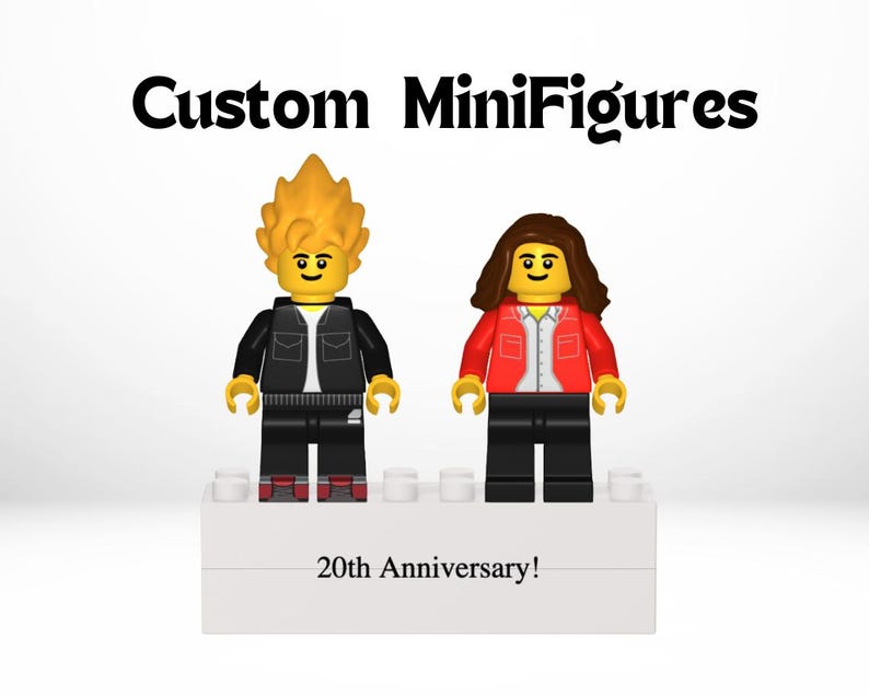 Custom Lego Minifigure Unique Gift 1st Anniversary Personalized Minifig