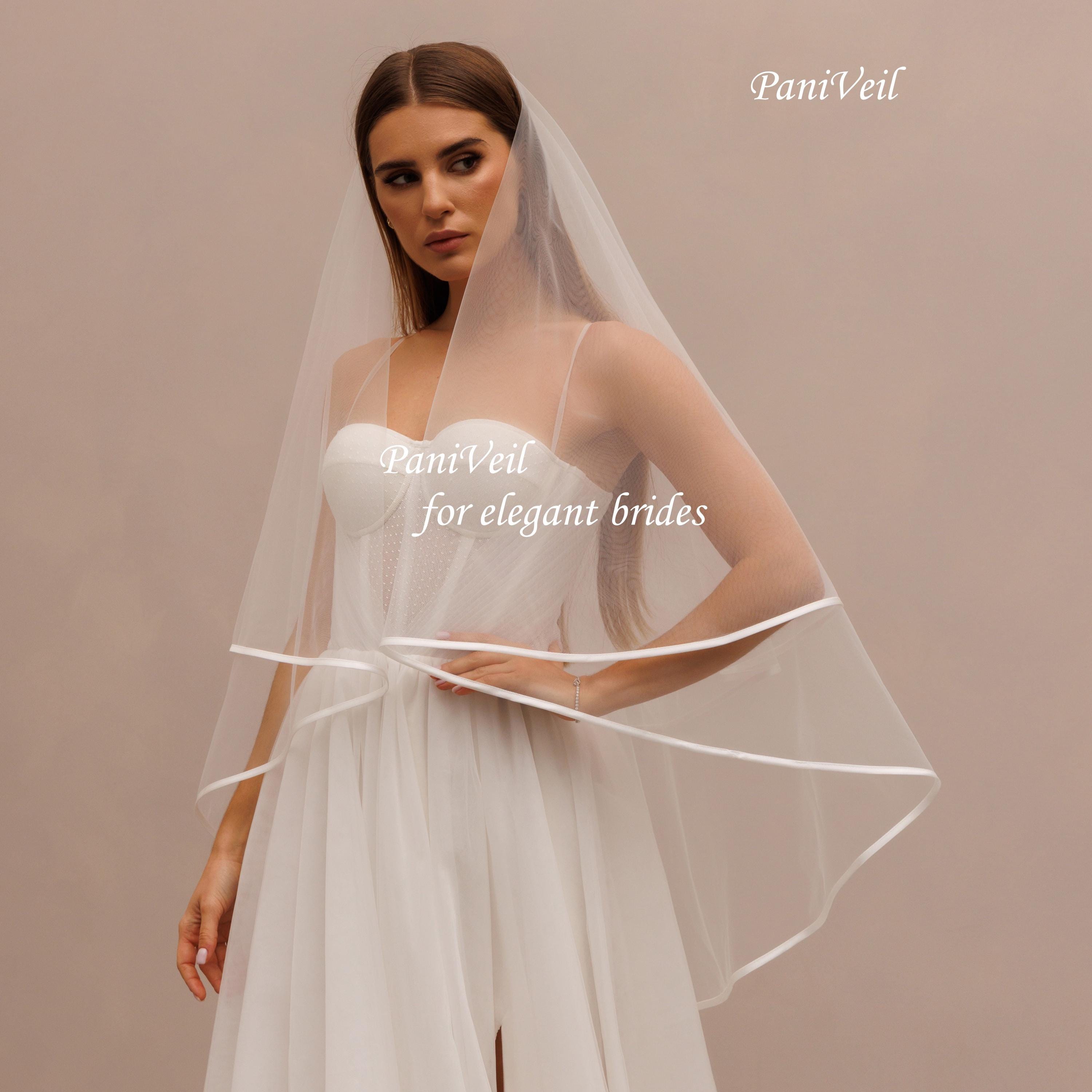 2 Tier Beaded Veil - Etsy