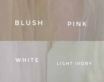 Samples Simple Veil  Bridal Samples Samples size  Samples tulle Pieces of tulle Different size Sample wedding fabric Samples Veil