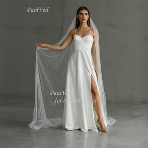 Etsy Pearl Veil  Pearl Veil  Cathedral Veil  Etsy Wedding Veil  Pearl Veil Wedding  Pearl Wedding Veil Modern Wedding Veil Tulle With Pearls