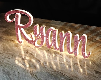 Sweet 16 LED Name Sign | Custom Light Up Sign for Quinceañera, Bat/Bar Mitzvah, Party Decor – One Sign Per Order