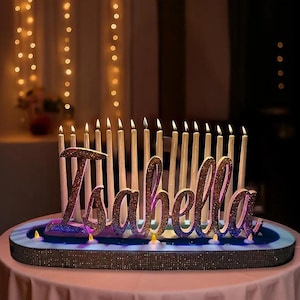 „Lazy River“ Kerzenunterteil | Schaumstoff-Platform für Sweet 16, Quinceamaßa & Mitzvah Kerzenbeleuchtung