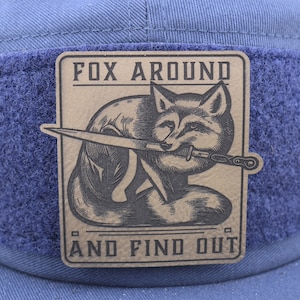 FAFO-Fox Around and Find Out Morale Patch, Tactical Patch, FAFO, Meme Patch, Hook and Loop Fastener, For Range Bags, Hats, and Plate Carrier