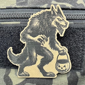 Halloween Werewolf Patch: Tactical Meme, Hook and Loop Fastener