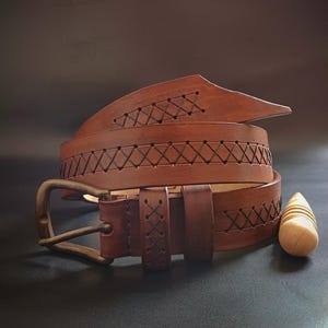 Handmade Leather Belt, Men&#39;s Leather Belt, Women&#39;s Leather Belt, Genuine Leather Handmade Belt, Men&#39;s Leather Belt, Unique Belt