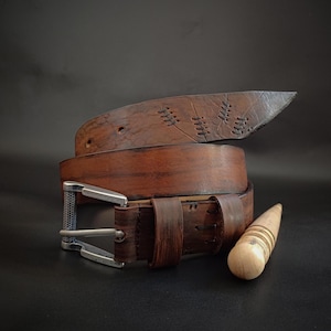 Handmade Leather Belt, Men&#39;s Leather Belt, Women&#39;s Leather Belt, Genuine Leather Handmade Belt, Men&#39;s Leather Belt, Unique Belt