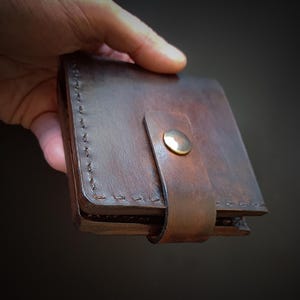 Cartera de cuero personalizada, Cartera de cuero hecha a mano, Cartera de hombre, Tarjetero, Cartera artesanal, Cartera de hombre hecha a mano, Cartera única