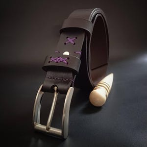 Leather Belt Handmade, Leather Belt Men, Leather Belt Woman, Genuine Leather Handmade Belt, Men's Leather Belt, Unique Belt, Brown Belt