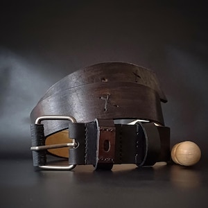 Handmade Leather Belt, Men&#39;s Leather Belt, Women&#39;s Leather Belt, Genuine Leather Handmade Belt, Men&#39;s Leather Belt, Unique Belt