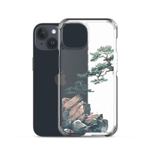 Japanese iphone case l Nature phonecase l Clear iPhone case l cell phone case l Cute and Trendy phone case l iPhone 15 case l iPhone 14 case