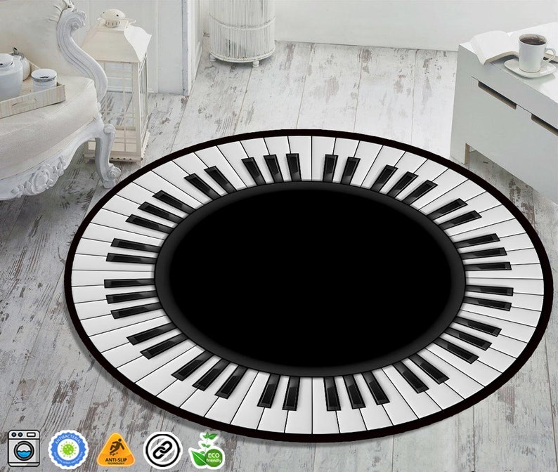 Piano Keys, Piano Rug, Runner Piano Keys Rug, Music Runner Rug, Hallway