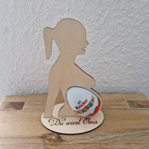 Schwangerschaft verkünden personalisiertes Geschenk du wirst Oma du wirst Opa ihr werdet Großeltern du wirst Papa Vater Ü Ei Wunschtext