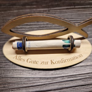 Réalisateur de souhaits de cadeau d’argent pour la confirmation, la communion, le fichier numérique de baptême, DXF, SVG et Lightburn, téléchargement numérique, 3 mm