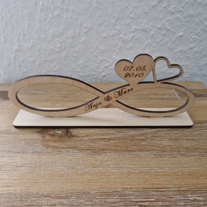 Infinity Sign Infinity Sign Cadeau de mariage Fiançailles Amour Fichier numérique, DXF, SVG et Lightburn, Téléchargement numérique, 3 mm + 4 mm