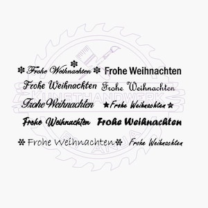 メリー クリスマス レタリング デジタル ファイルのダウンロード SVG DXF AI ライトバーン