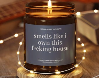 Fully Paid Mortgage Candle Funny Debt Free Candle Gift Fully Pay Off Housing Loan Funny Gift for Friend Parents Adulting Gift Finance Candle