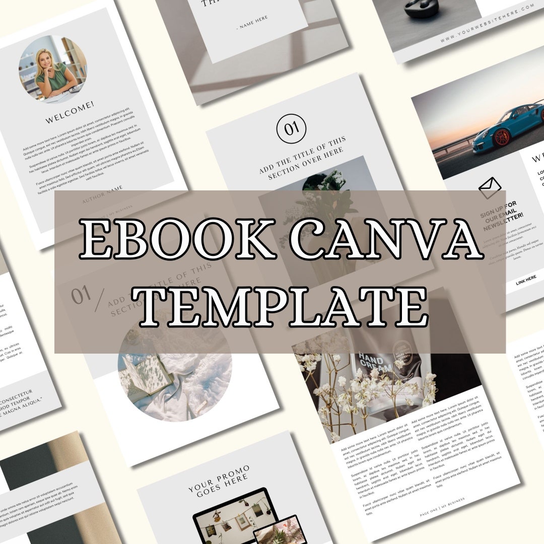 Ebook Template Canva Editable Ebook Canva Template Ideal for - Etsy