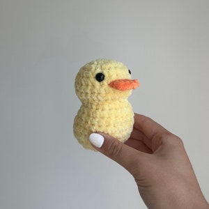Peluche canard en caoutchouc au crochet | Canard Amigurumi fait main | Canard jeep