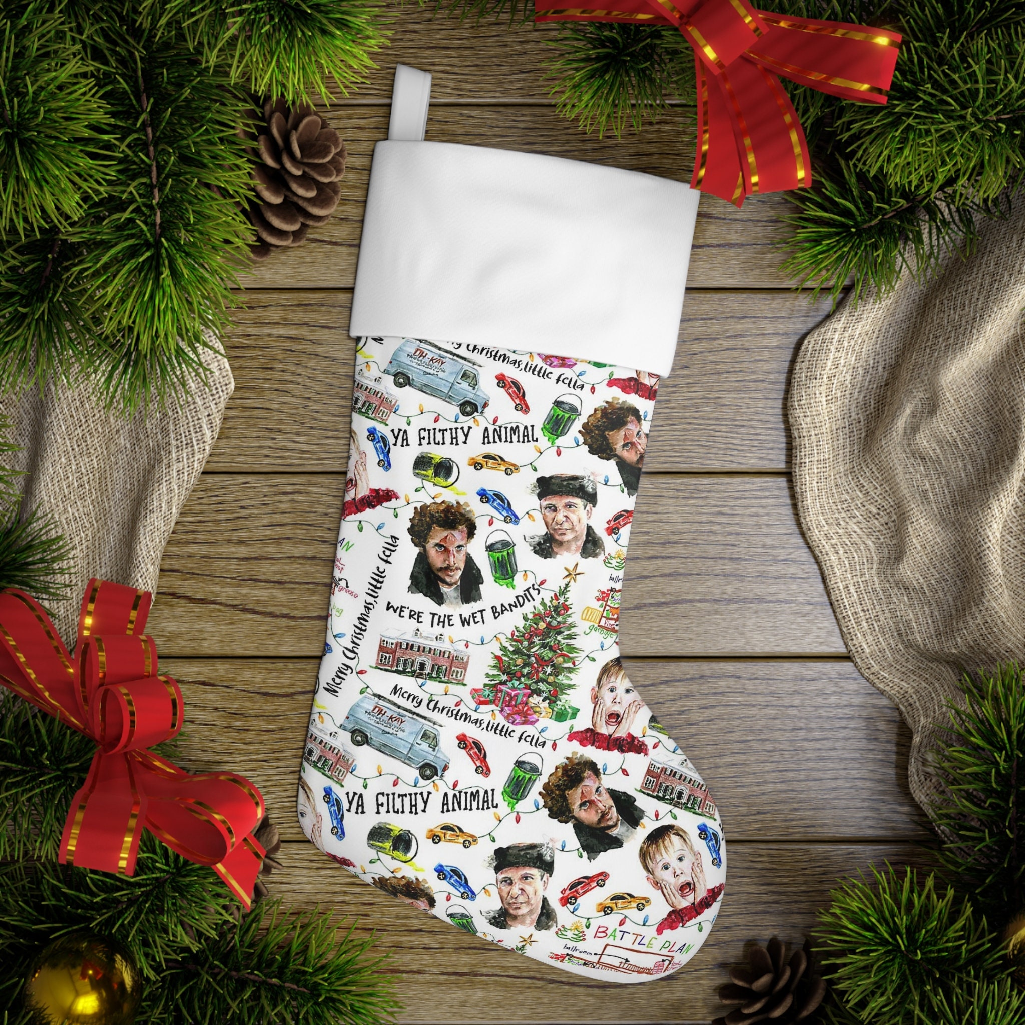 Discover Home Alone Christmas Stocking, Family Christmas Stocking