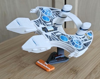 Stargate SG1 Daniel Jackson, Replica Ship 3D Printed, SG-1 Asgard Science Vesel