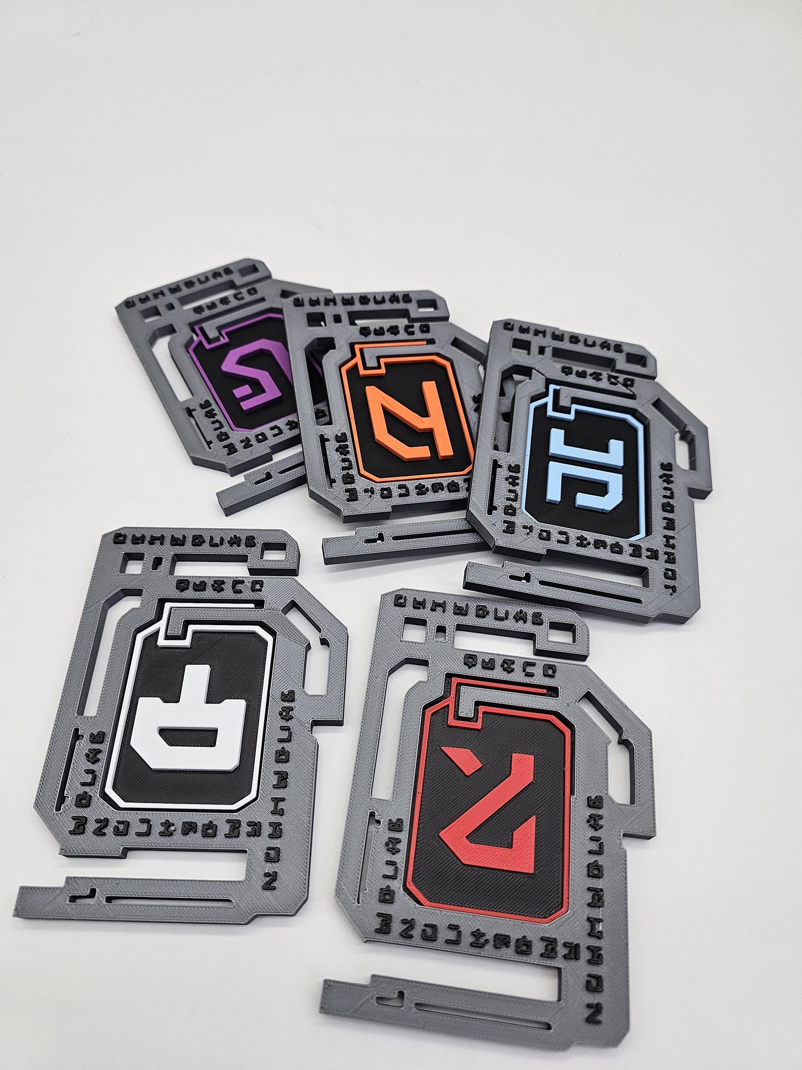 Subnautica Alien Tablet Replica Precursor Key – Blue , Purple, Orange ...