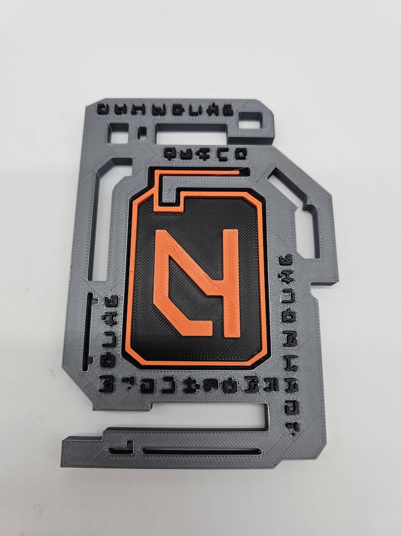Subnautica Alien Tablet Replica Precursor Key – Blue , Purple, Orange ...