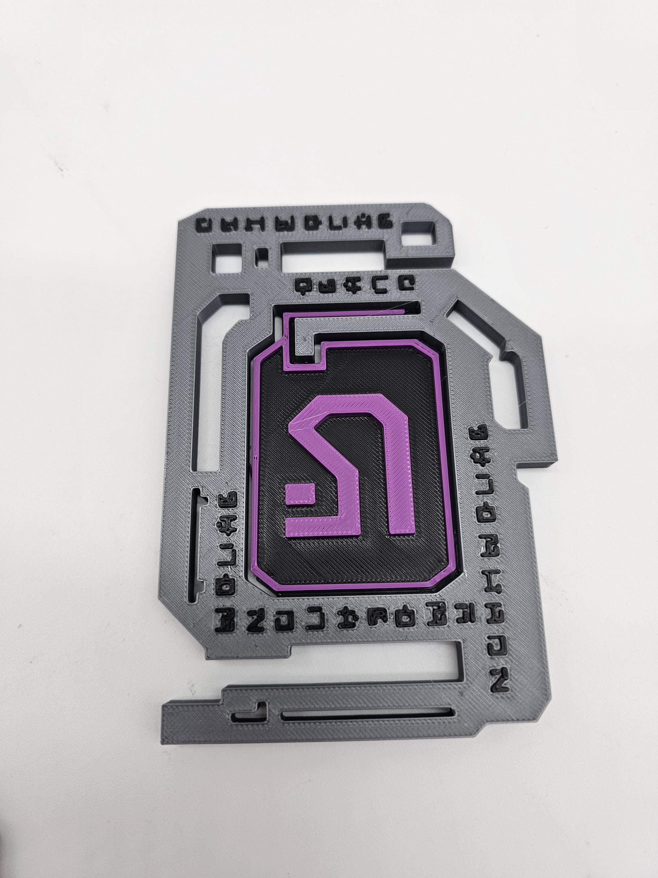 Subnautica Alien Tablet Replica Precursor Key – Blue , Purple, Orange ...