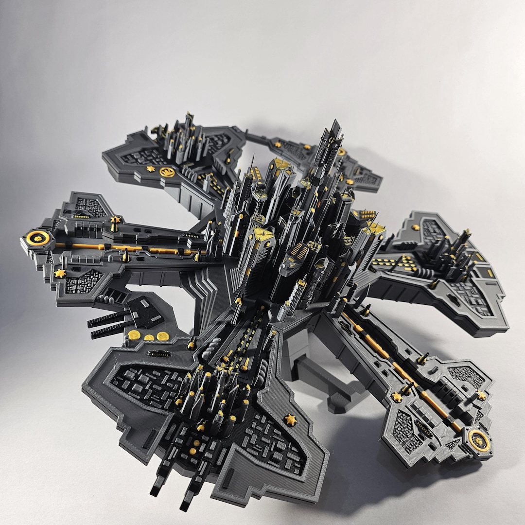 Ancient City Ship | Replica Model 3D Printed | Lantean City KIT