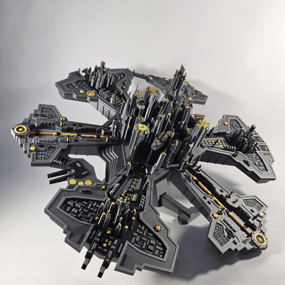 Stargate Atlantis Ancient City Ship | Replica Model 3D Printed
