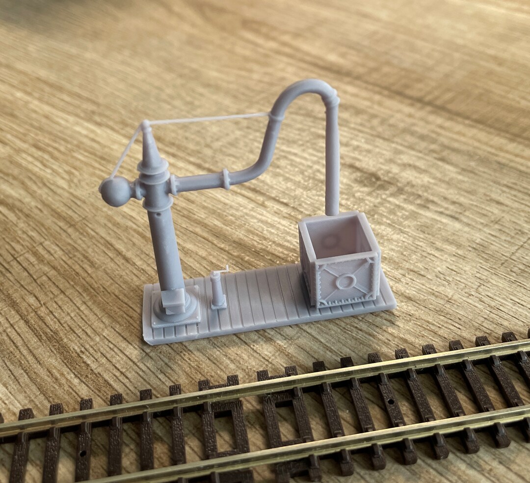 O Gauge 7mm NER Water Crane Kit With Overflow Tank – Goathland Station Model Scenery