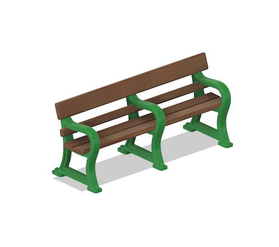 TT:120 BR Station Platform Bench X 4 - Etsy