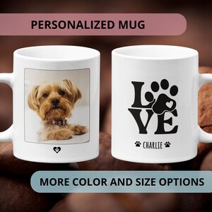 Personalized Dog Mug with Photo, Personalized Dog Mug, Dog Coffee Mug, Personalized Pet Mugs, Dog Gift Mug, Pet Mug