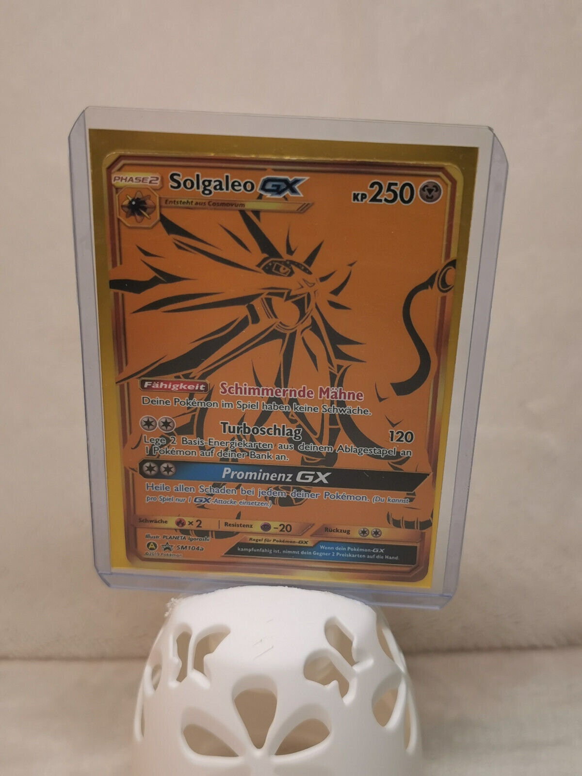  Pokemon - Solgaleo GX - 143/149 - Full Art Ultra Rare : Toys &  Games