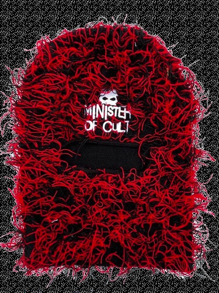 MINISTER OF CULT Logo Skimask - Red