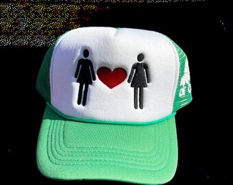 MOC Girls Love Girls Trucker Hat - Green