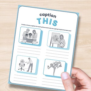 May include: A black and white illustration of four people working in an office. The first image shows three people looking at a laptop. The second image shows a woman pointing at a target on a whiteboard. The third image shows a man pushing a chair with the word "Vacant" on it. The fourth image shows a woman juggling papers and a phone.