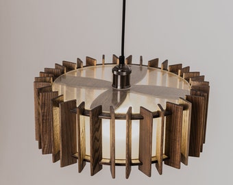 Chandelier Lighting, Ceiling Light Fixture, Wood Pendant Light, Light Fixtures, Pendant Light Dining Room, Unique Chandeliers, Home Decor