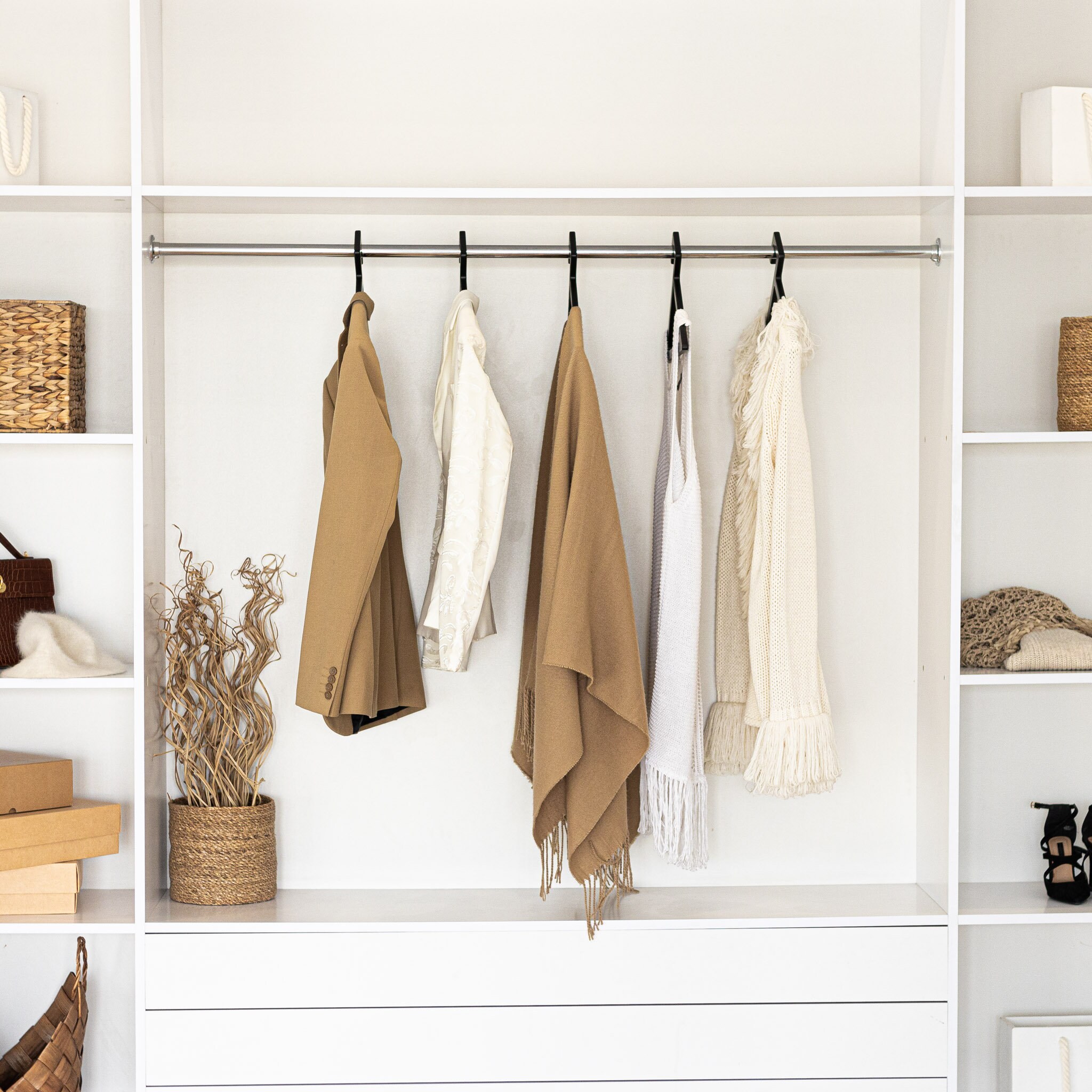 Black Modern Aesthetic Hangers for Adult, Handmade Hangers, Closet ...