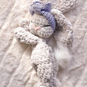 Sleeping Baby Bonnie Bunny Lovey Snuggler - Rabbit Lovey - Bunny Lovey ...