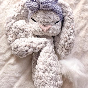 Sleeping Baby Bonnie Bunny Lovey Snuggler - Rabbit Lovey - Bunny Lovey ...