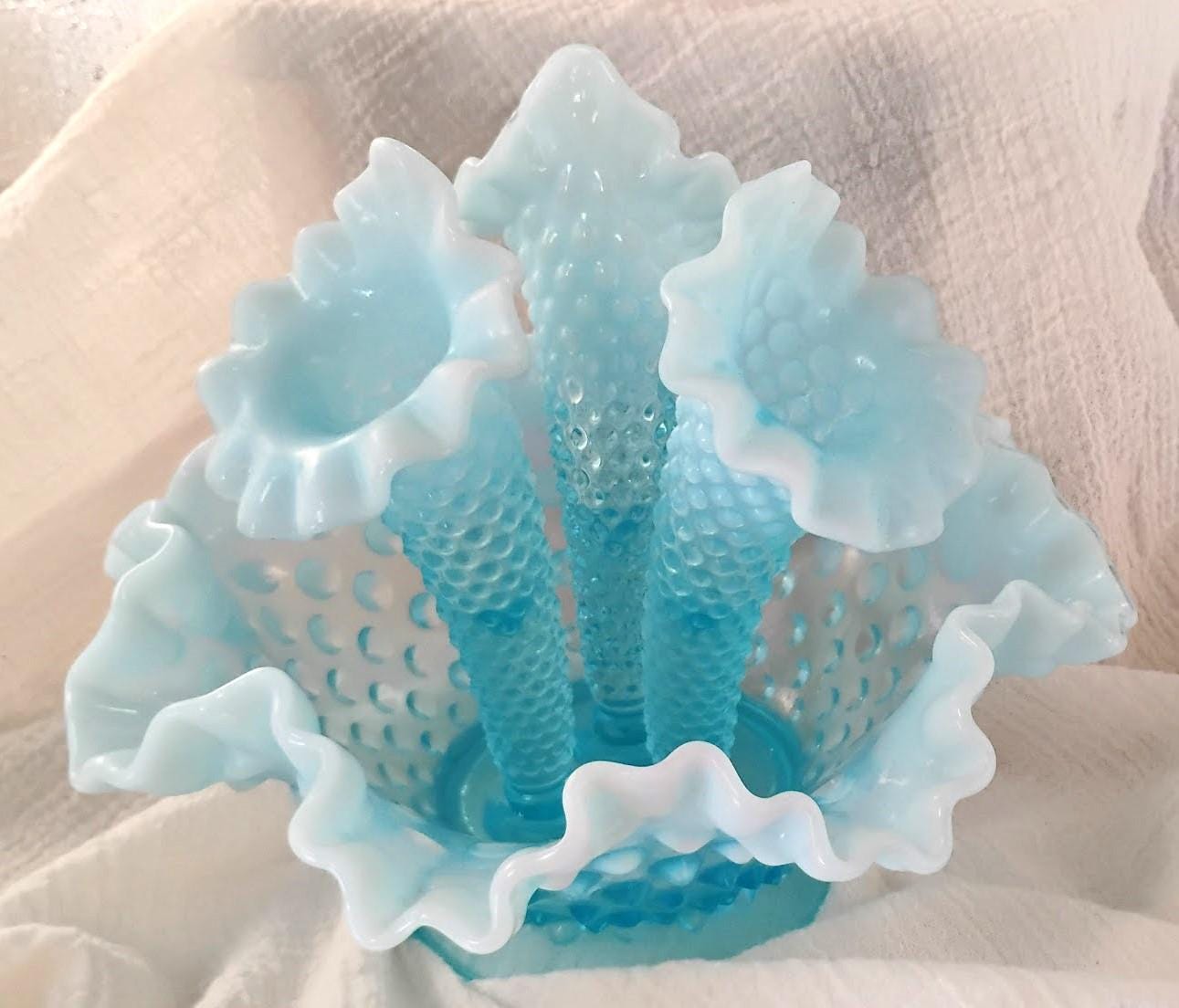 Pattern Fenton Blue Bowl - Etsy Canada