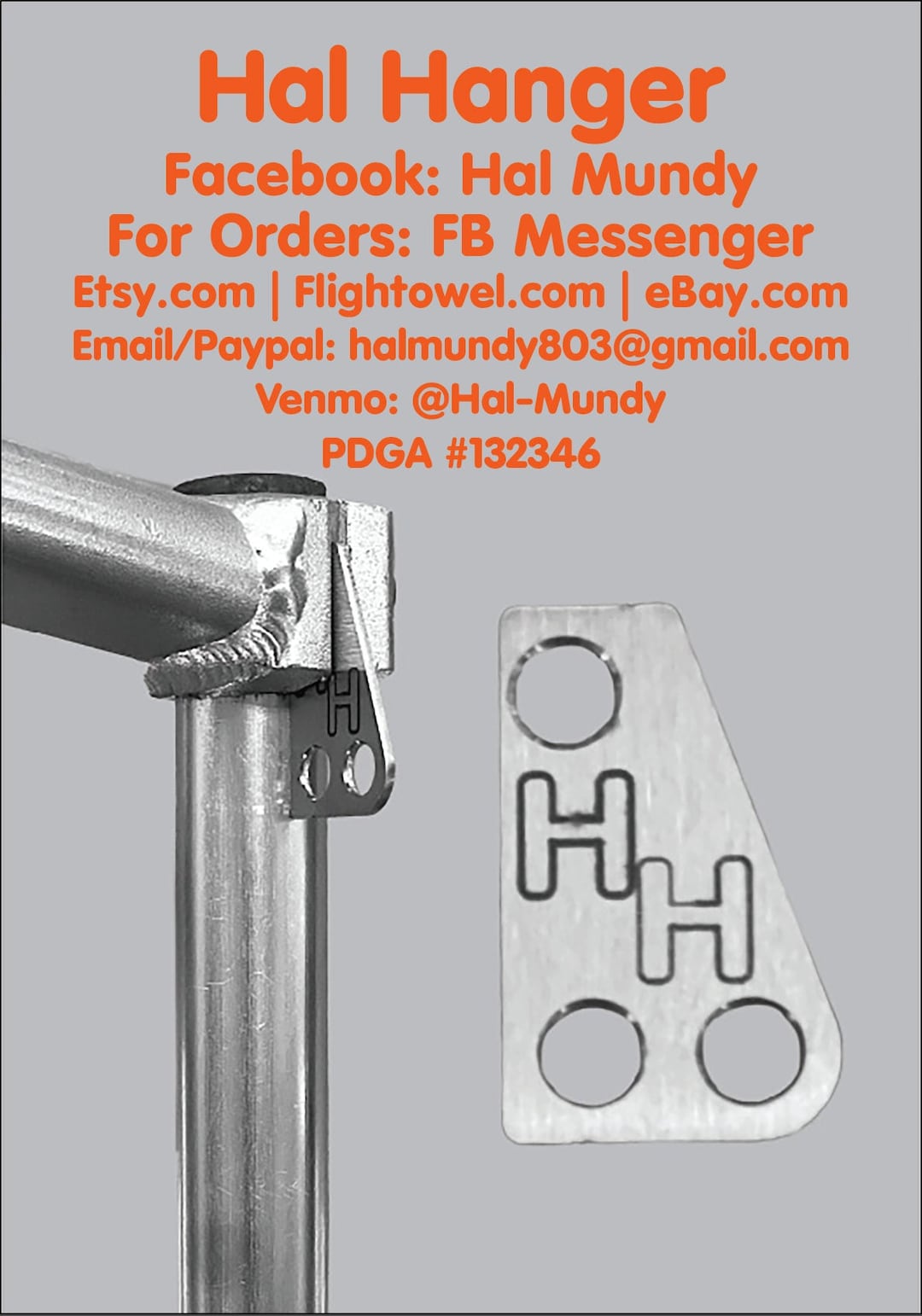 Disc Golf Cart Accessory Hal Hanger - Etsy