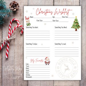 Lista de deseos de Navidad, Lista de deseos de Navidad para niños, Lista de deseos de Navidad, Carta a Papá Noel, Lista de deseos de vacaciones