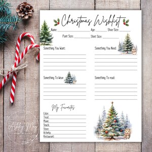 Lista de deseos de Navidad, Lista de deseos de Navidad para niños, Lista de deseos de Navidad, Carta a Papá Noel, Lista de deseos de vacaciones