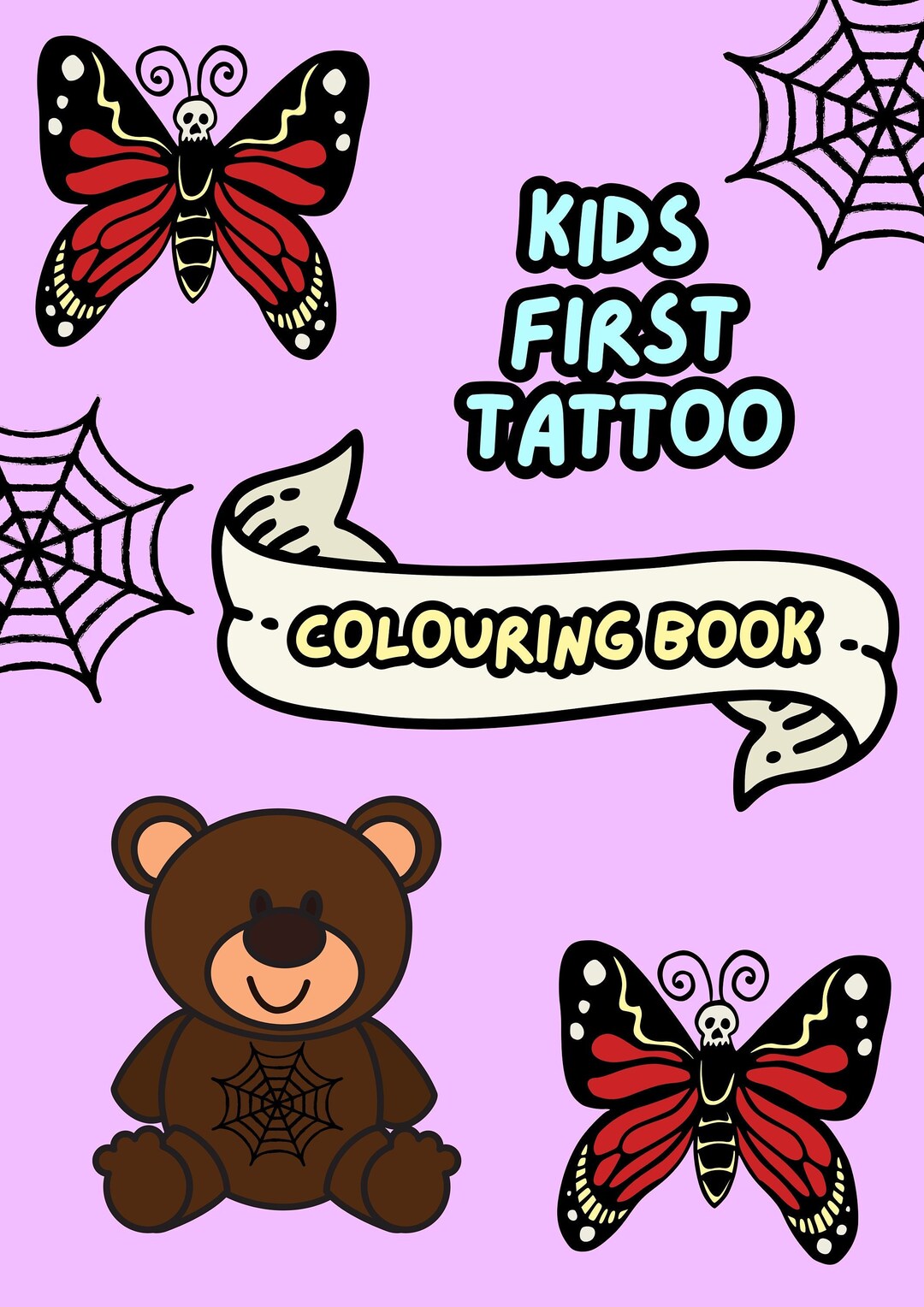 Kids First Tattoo Colouring Book, Coloring Book, Kids Coloring Book ...