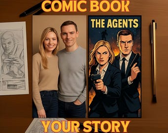 Personalized Comic Book From Photos | Custom Story Gift (Digital)