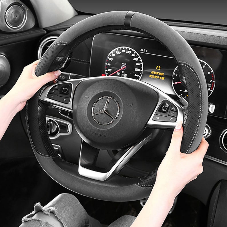 Car Steering Wheel Cover Soft Steering Wheel Cover Universal Size 38 Cm