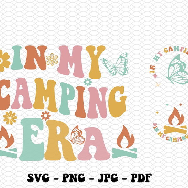 In my Camping era Svg and PNG, Camping crew svg, road trip svg, adventure svg, Camping, Camper Shirt, Camp life